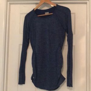 Athleta Blue Long Sleeve Seamless
